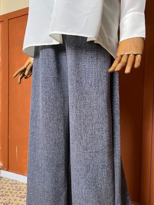 Ironless Cotton Linen Palazzo  in Dark Blue (2pcs RM99)